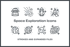 Space Exploration Icon Pack