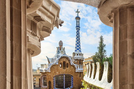 Famous park guell spain stock photo containing barcelona and guell, an Architecture Photo by sweet spot