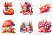 Pink Autumn Sublimation Clipart, an Illustration by RobertsArt (Thumbnail 5 of 7)