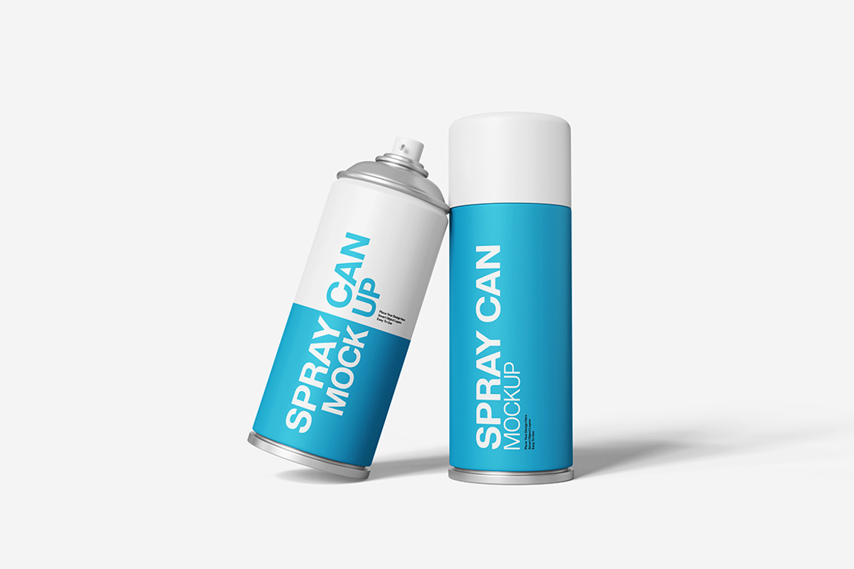 Spray Can Mockup, a Product Mockup by Indah (Photo 4 of 6)