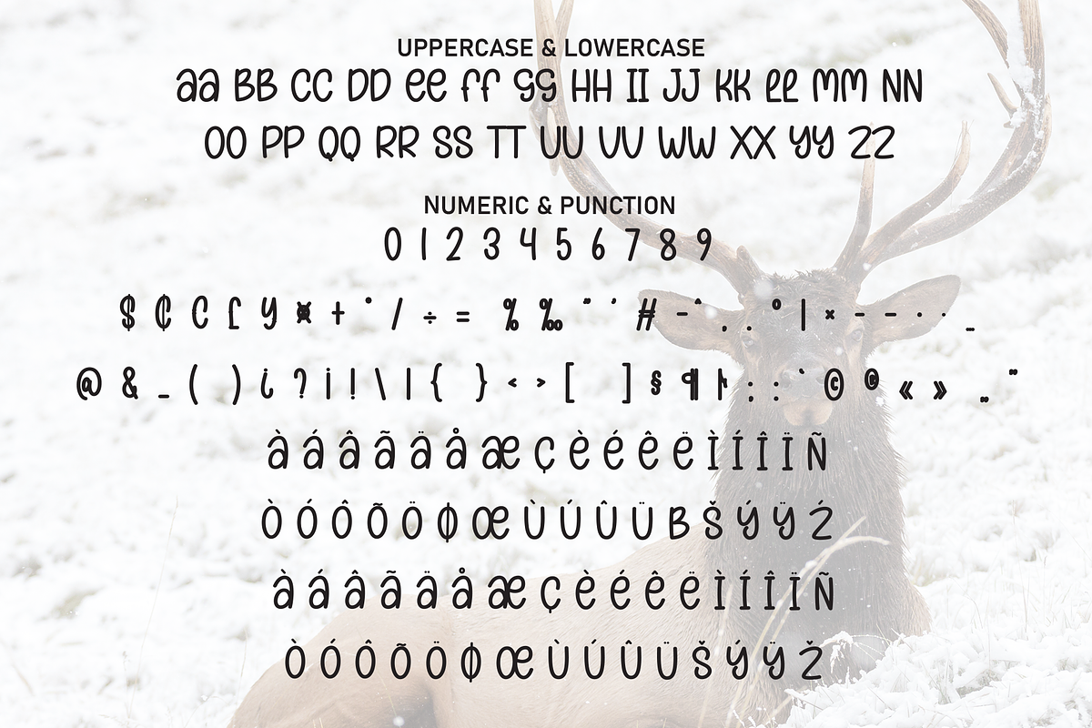 Brown Reindeer | Script Font, a Script Font by Scratchones (Photo 7 of 8)