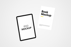 Book & IPad Mockup