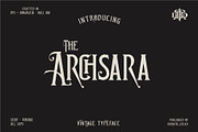 Archsara, a Serif Font by Burntilldead (Thumbnail 1 of 12)