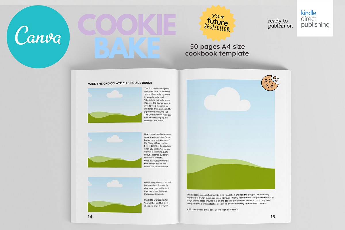 Cookies Recipes Cookbook Template, a Magazine Template by DeLaGranSiete (Photo 8 of 9)