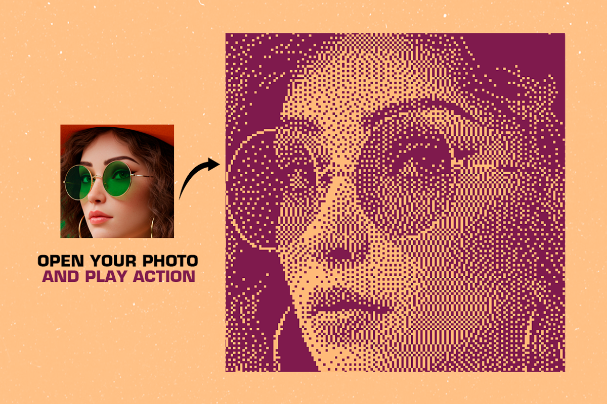 Pixeler Effect Photoshop Action, an Action Add-On by iHemalaya (Photo 2 of 7)