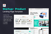 Startup Product Landing Page, a Landing Page Template by design_hut (Thumbnail 1 of 3)