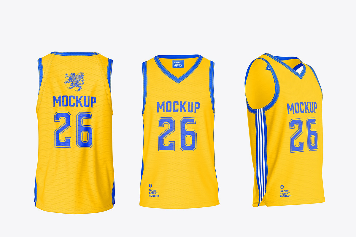 Basketball Jersey Mockup, a Product Mockup by OneVectorStock (Photo 2 of 3)