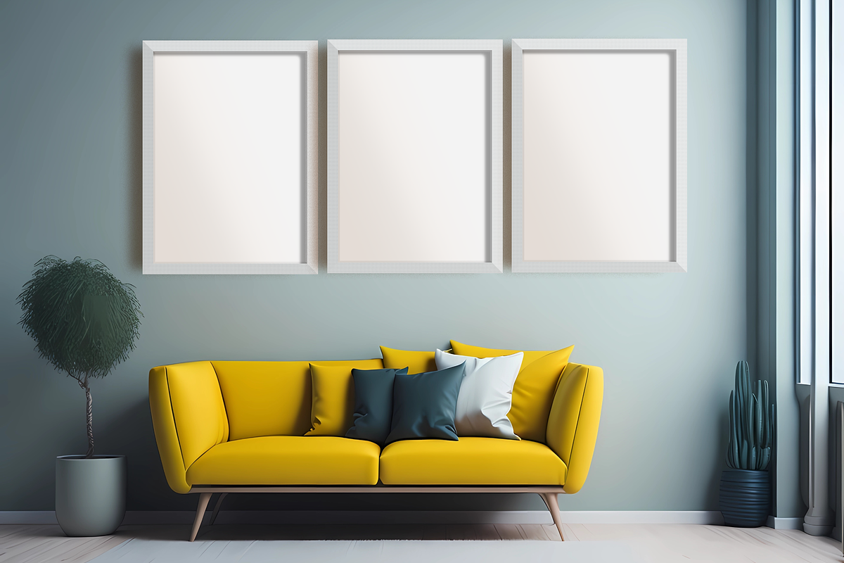 3 Frame Mockups, Wall Art Mockup, a Print Template by Ali's Designs (Photo 3 of 3)