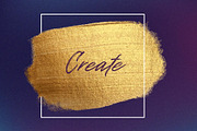 12 golden paint brush strokes, a Texture Graphic by Kat Anti (Thumbnail 5 of 5)