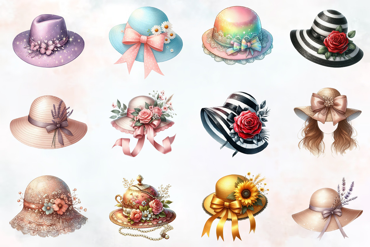 Mothers day hat Clipart, an Illustration by RobertsArt (Photo 2 of 7)