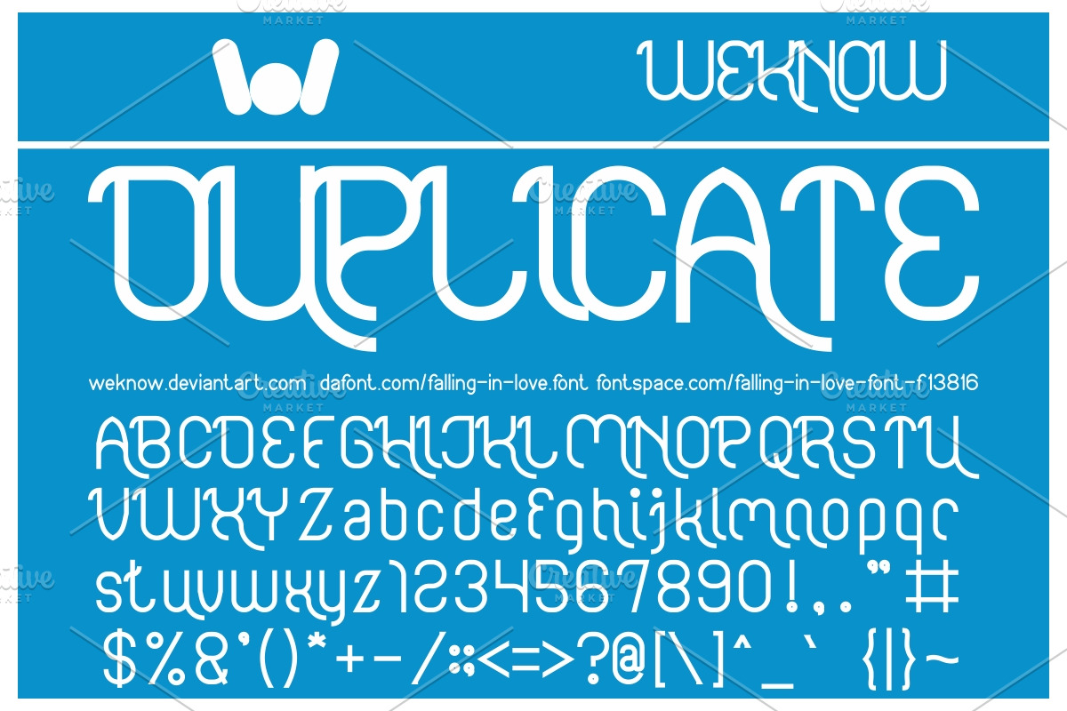 falling in love font preview 2