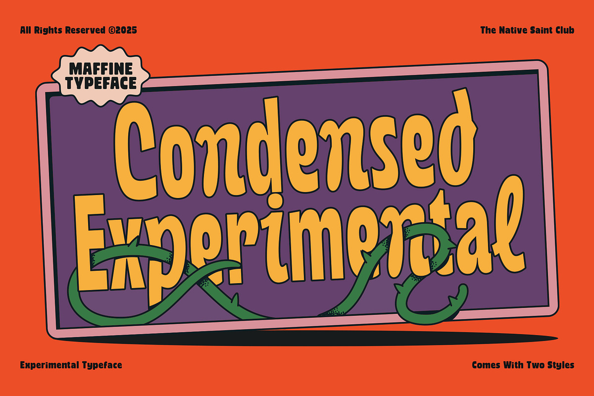 TNSC Maffiné - Experimental Display, a Sans Serif Font by The Native Saint Club (Photo 8 of 12)