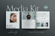 SERENITY | Media Kit Canva Template, a Magazine Template by Sierra Creative Studio (Thumbnail 1 of 10)