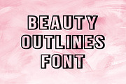 Contour Outlines Font, a Sans Serif Font by Fourteen Letter (Thumbnail 2 of 9)