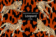 Watercolor Leopard., an Animal Illustration by lilisavelieva (Thumbnail 1 of 2)