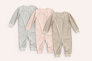 Baby Jumpsuit Mockups, an Apparel Mockup by rebrandy (Thumbnail 4 of 9)