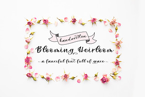 Blooming Heirloom-A Handwritten Font