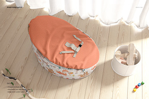 Baby Bean Bag Mockup Set