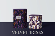 Velvet Irises. Luxury Floral Pattern, a Pattern Graphic by PaperJamLab (Thumbnail 9 of 11)