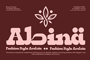 Qebica–Arabic Decorative Slab Serif, a Handwritten Font by MaikoHatta (Thumbnail 2 of 9)