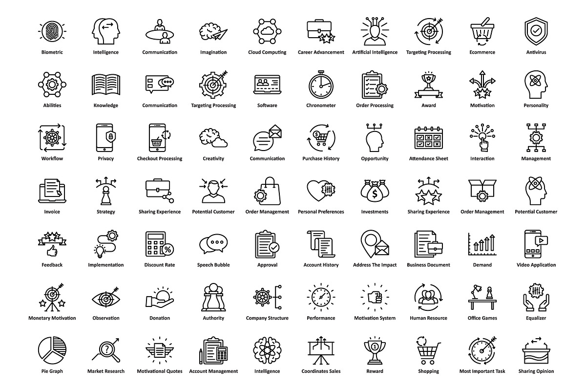 1275 Business Startup Line Icons, an Outline Icon by Vector Portal (Photo 17 of 20)