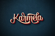 Karmela (30%off), a Script Font by Graptail (Thumbnail 1 of 5)