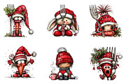 Funny Christmas Carrot & Fork, a Seasonal Illustration by CreationArt (Thumbnail 3 of 5)