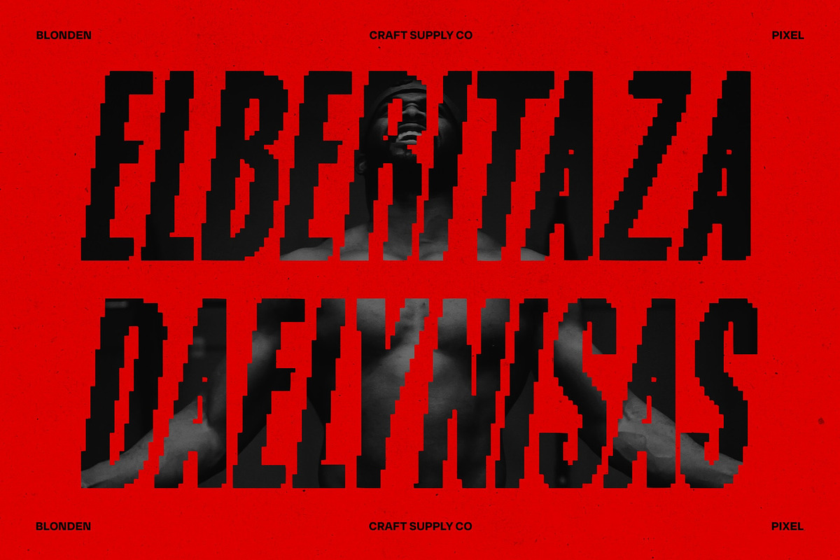 Blonden Pixel, a Sans Serif Font by Craft Supply Co. (Photo 2 of 8)