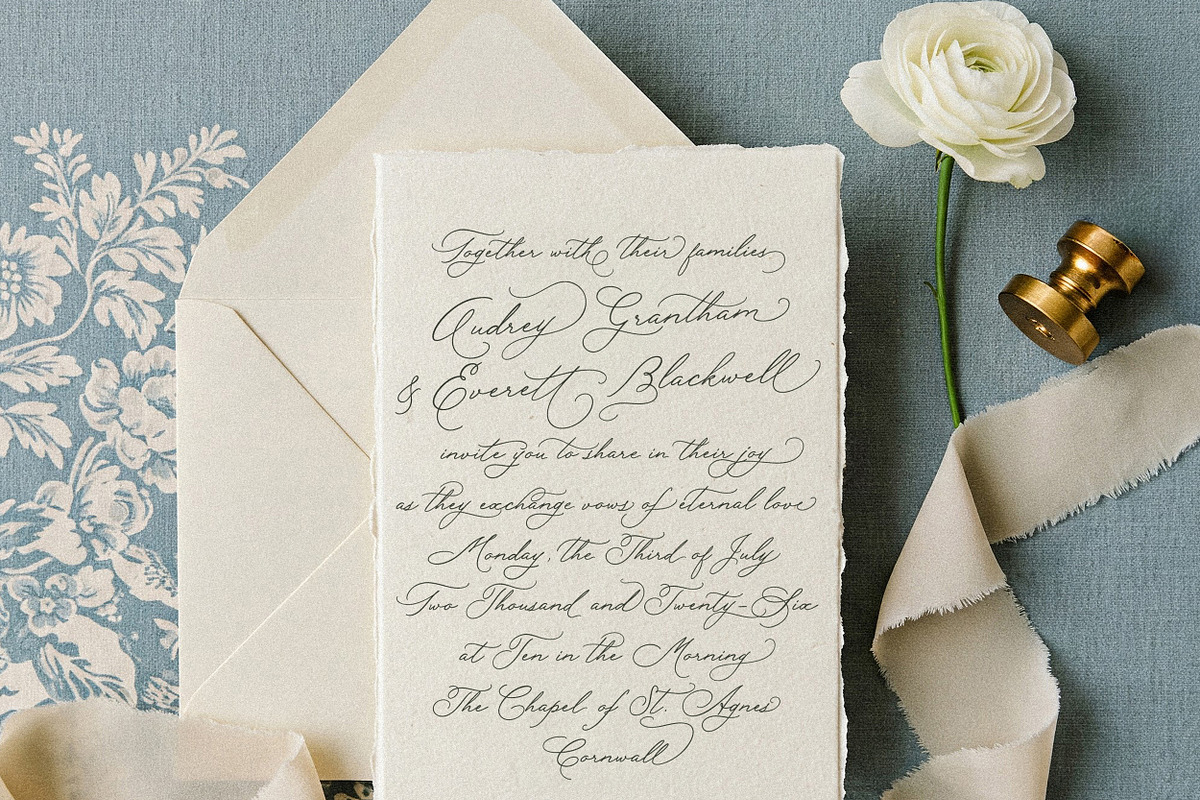 Rose Orchard Garden // Script Font, a Script Font by PeachCreme (Photo 12 of 16)