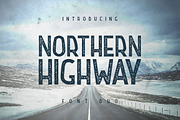 Northern Highway - Font Duo, a Font by Roman Paslavsky (Thumbnail 1 of 7)
