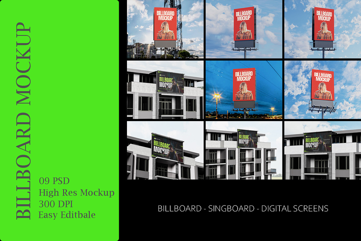 Billboard Mockup, an Advertising Mockup by Sosuna Studio (Photo 1 of 10)