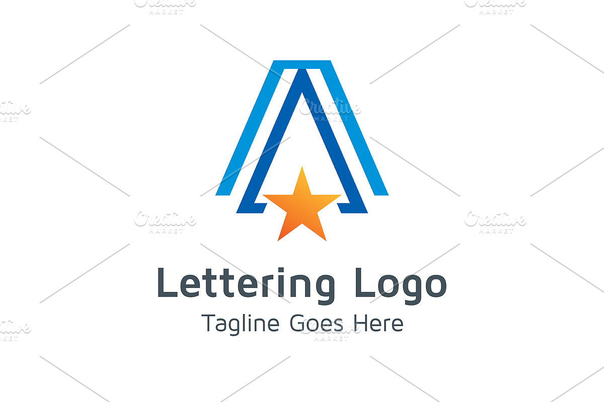 20 Logo Lettering A Template Bundle, a Branding & Logo Template by Acongraphic (Photo 11 of 21)