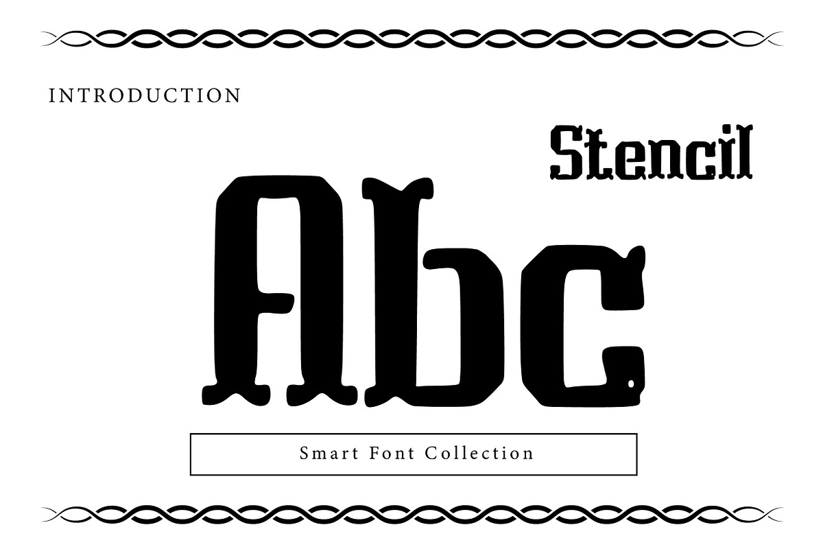 Stencil, a Blackletter Font by Wow Magic (Photo 2 of 3)