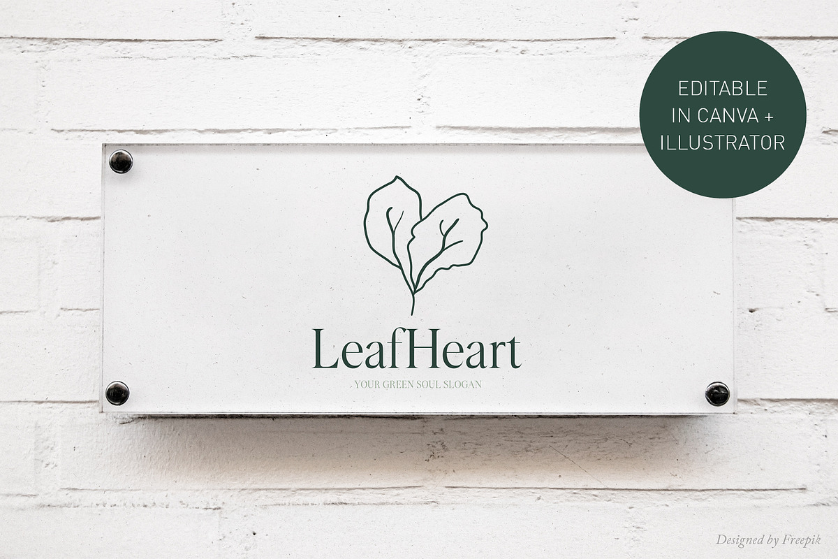 Organic Logo Template | Canva & AI preview 2