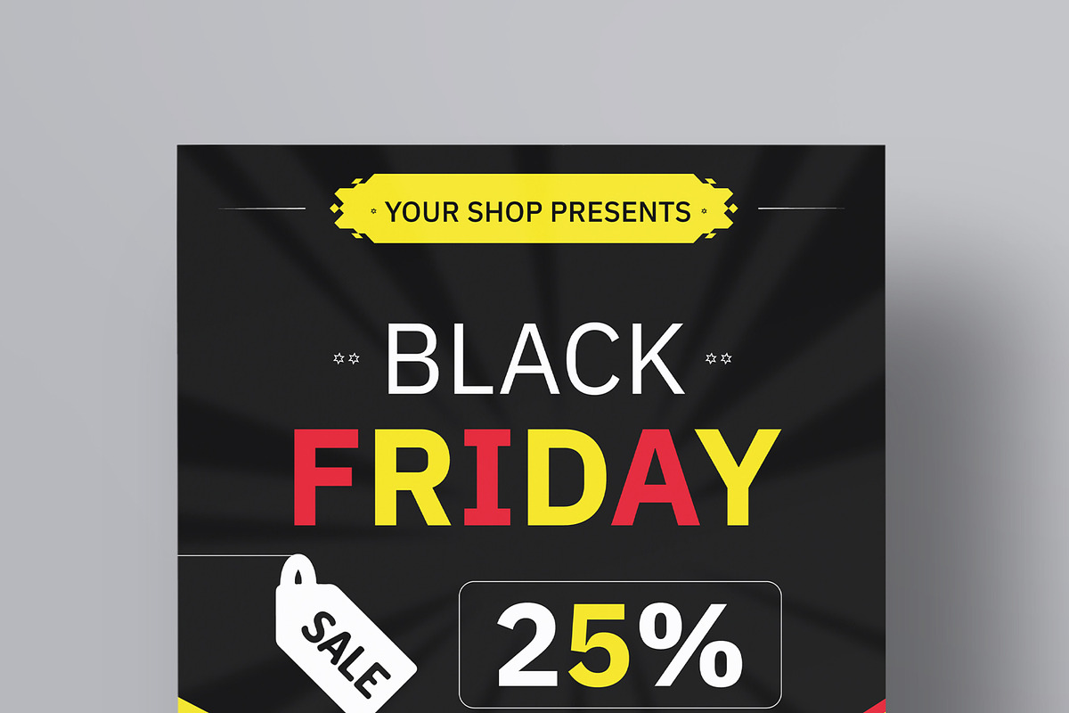 Black Friday Flyer Layout, a Flyer Template by MightyDesign (Photo 4 of 8)