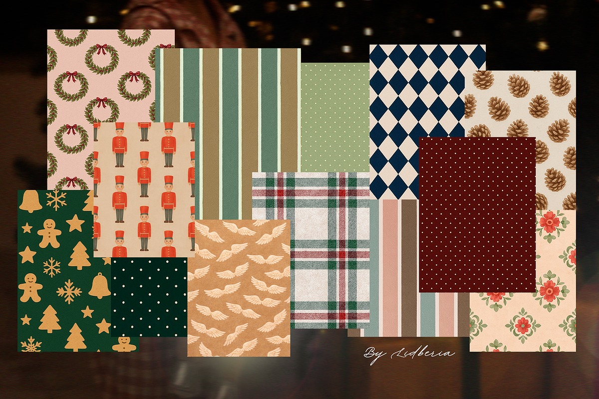 Storybook Christmas Prints, a Background Graphic by Lidberia (Photo 7 of 9)