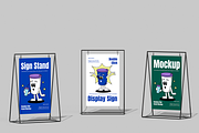 Sign Stand Mockup, an Advertising Mockup by Permadi Creative (Thumbnail 2 of 5)