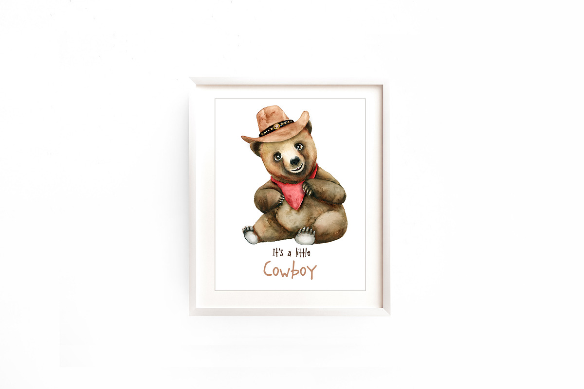 The Little Bear Watercolor Set, an Animal Illustration by Tinydew (Photo 2 of 8)