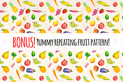 Fruit and Vegetable Watercolor Kit, a Food Illustration by Violet LeBeaux (Thumbnail 3 of 5)