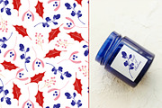Vivid Christmas Cliparts & Patterns, a Seasonal Illustration by OkPen (Thumbnail 9 of 13)
