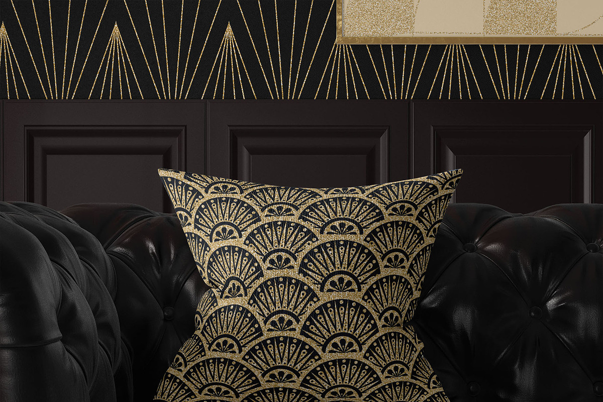 Asian Deco: Art Deco Patterns, a Pattern Graphic by AsianElements (Photo 10 of 18)