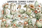 Whimsical Summer Clipart, an Illustration by Daily.Designs (Thumbnail 1 of 7)