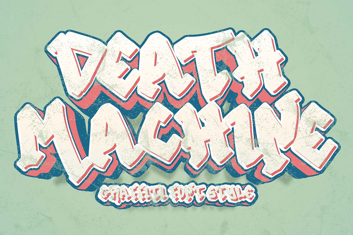 Street Wall Graffiti Font Bundle, a Script Font by Yoga Letter (Photo 3 of 6)