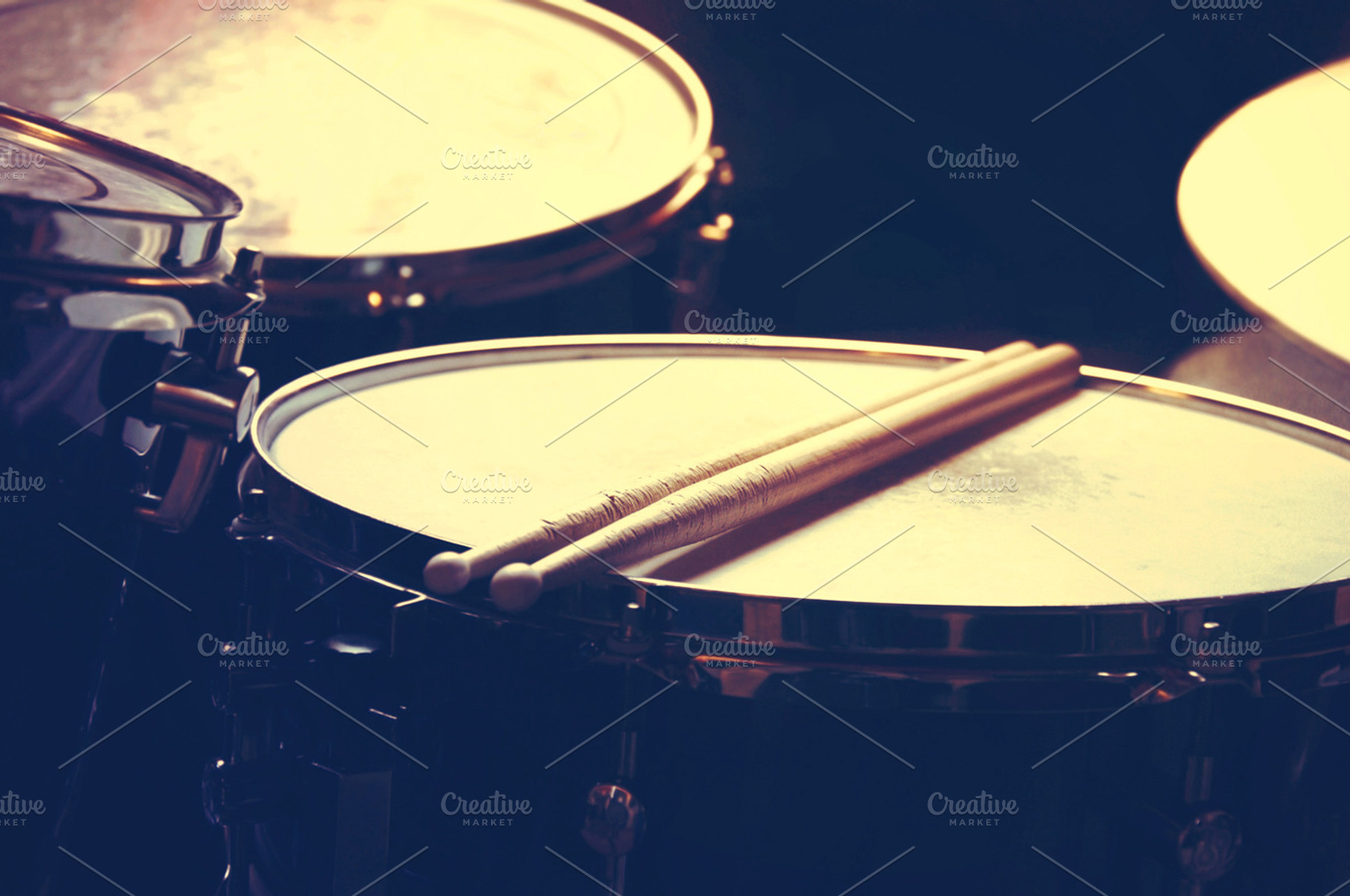 Drums with snare drum music concept stock photo containing drum and rock, an Arts & Entertainment Photo by Milosz Aniol