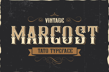 Marcost Tatto Typeface, a Blackletter Font by Graphicxell