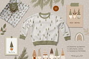 Merry Christmas Nordic Gnome clipart, an Illustration by polikarpovaart (Thumbnail 3 of 10)