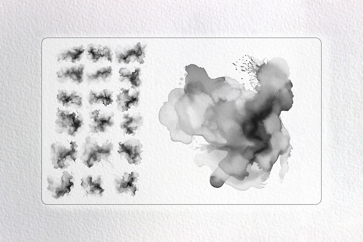 144 Watercolor Brushes for photoshop, a Brush Add-On by INTENTFX (Photo 3 of 9)