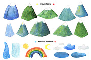 Mountain Meadows - watercolor set, an Object Graphic by Satika (Thumbnail 8 of 15)