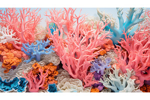 ocean coral line art ai generated, an Animal Photo by pikepicture
