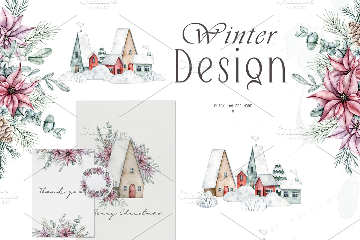 Christmas gnome watercolor clipart, an Illustration by Daryartsy (Photo 5 of 11)